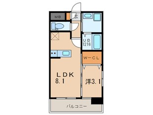 U´s Residence 木町の物件間取画像